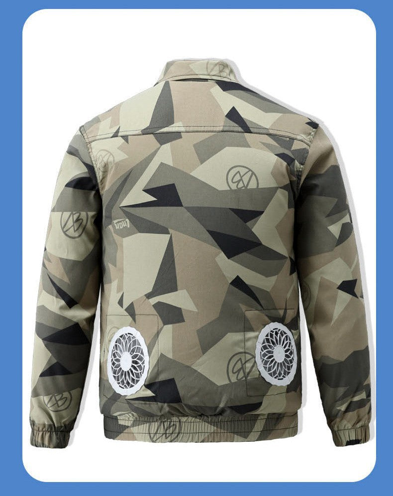 Summer Cooling Air-Conditioned Clothing, Heatstroke Prevention and Cooling, Construction Site Workers' Labor Protection Workwear, Same Style Outdoor Welder Clothing for Men and Women