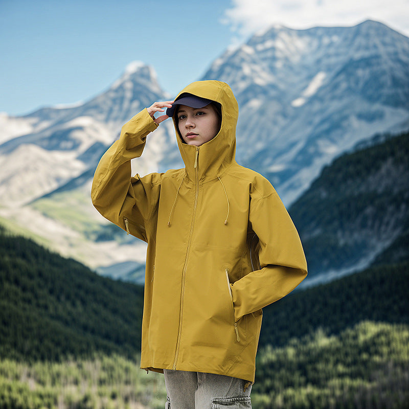 New Bird Home Outdoor Mountaineering Hard Shell Jacket Men's Three-proof Fabric Fashion Trendy Multi-color Optional Couple Jacket