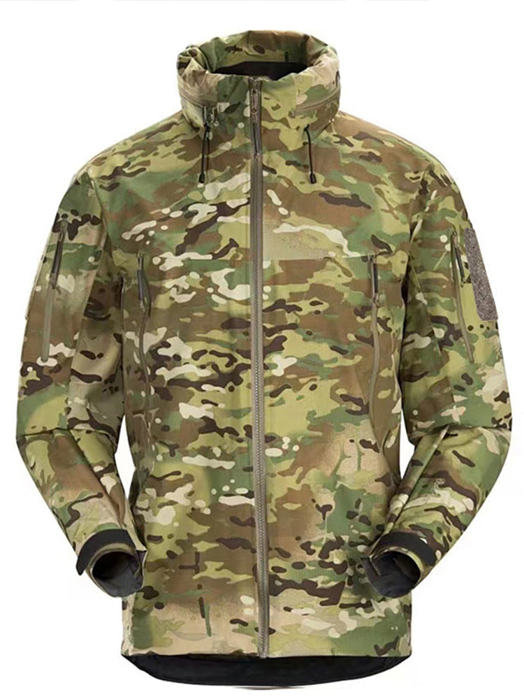 Bird's Home Outdoor Hard Shell Full Waterproof Jacket Men's Jacket Pressure Adhesive Windbreaker Jacket Lightweight Mountaineering Suit