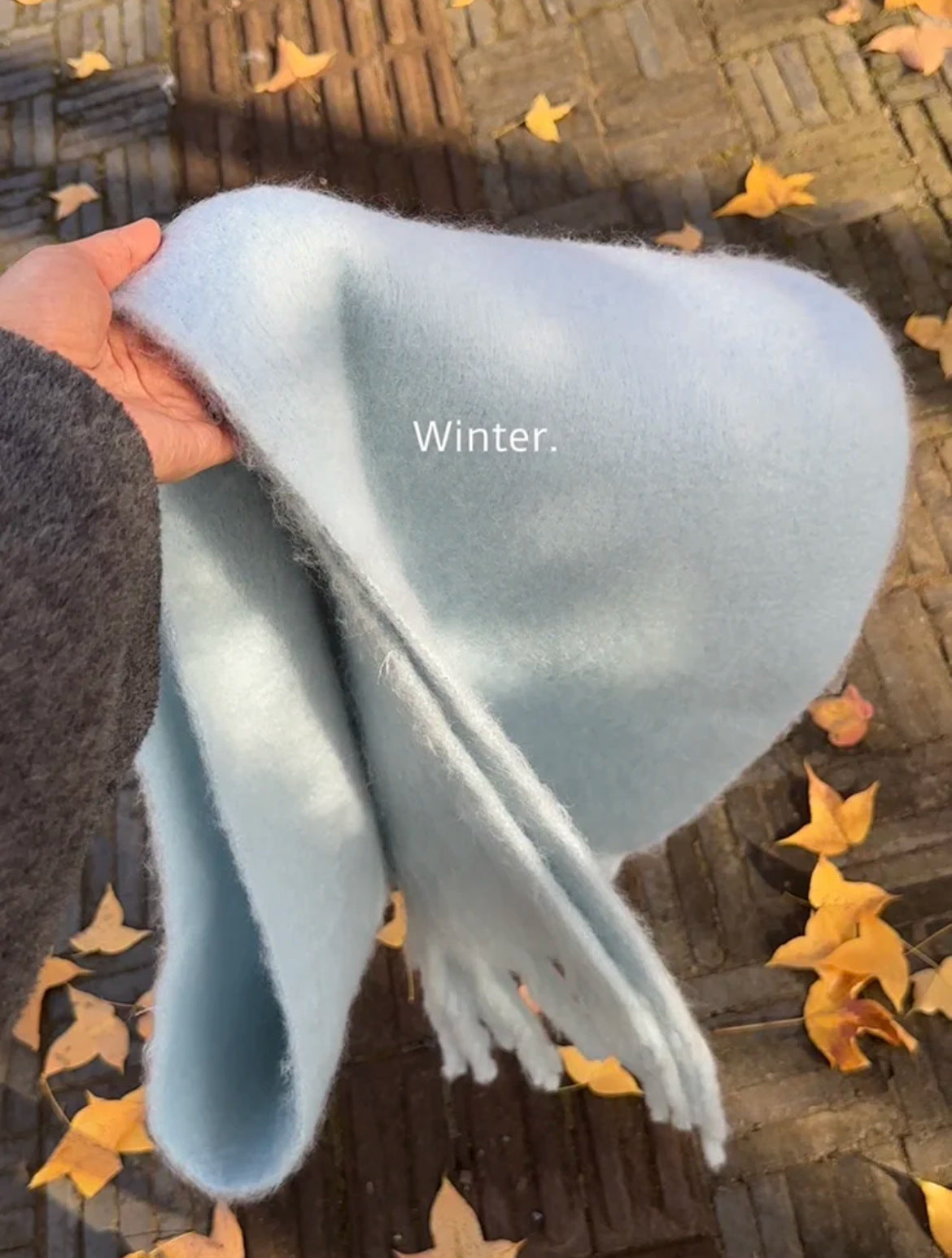 Solid Color Thickened and Extended Scarf for Women, 2026 Autumn and Winter New Korean Style, Versatile Winter Shawl for Students, Pink