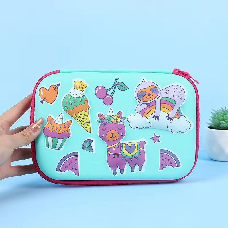 Student Cartoon Stationery Box Large Capacity Storage Box 3D Stationery Bag Cute Pencil Box Creative Pencil Bag