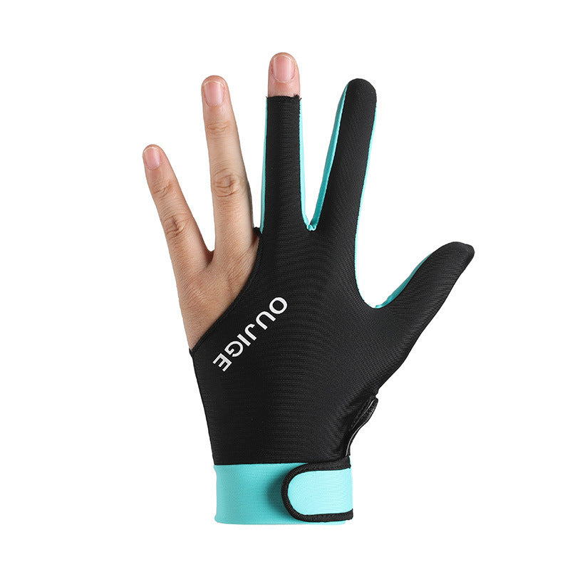 Billiards Gloves, Snooker Table Tennis Gloves, Breathable, Quick-Drying, Wear-Resistant, Comfortable, Non-Slip, Fingerless, Lightweight, Xinji Sun Protection Gloves