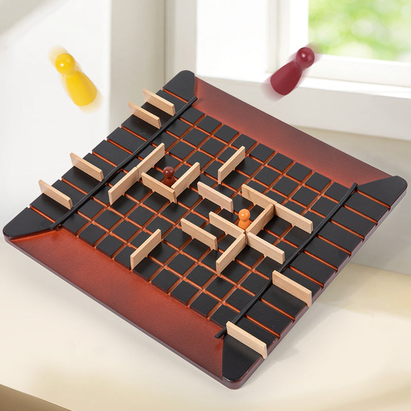 Step by Step Board Game Chess Chasing and Blocking Rabbit Besieged City Adult Student Parent-Child Educational Interactive Game Toy