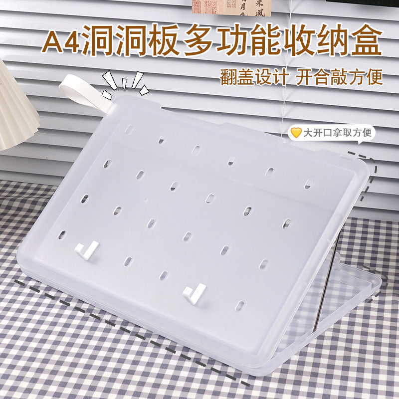 A4 folder paper material storage box student board clip writing pad multifunctional office file storage box