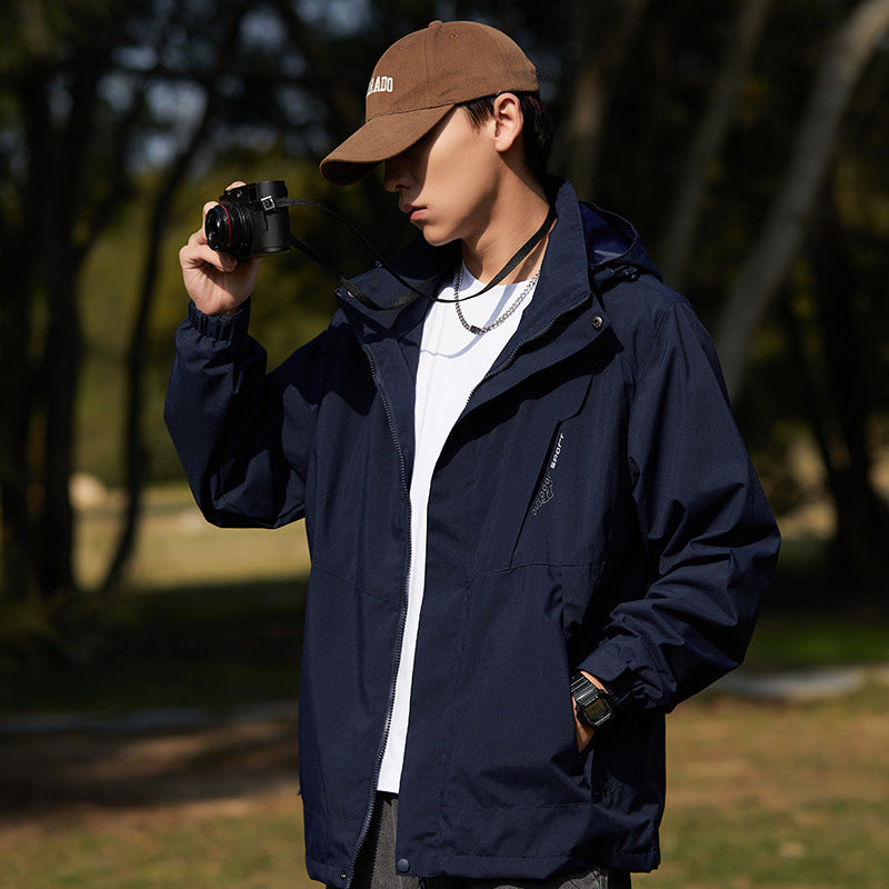 New Style Single Rustic Clothes Men's Windproof Waterproof Warm Jacket Couple's Mountaineering Outdoor Sports Leisure Sportswear