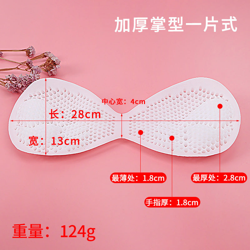 Breathable Thickened Silicone Chest Pad Push-up Invisible Bikini Swimsuit Honeycomb Chest Pad Sports Underwear Pad Insert Top Pad