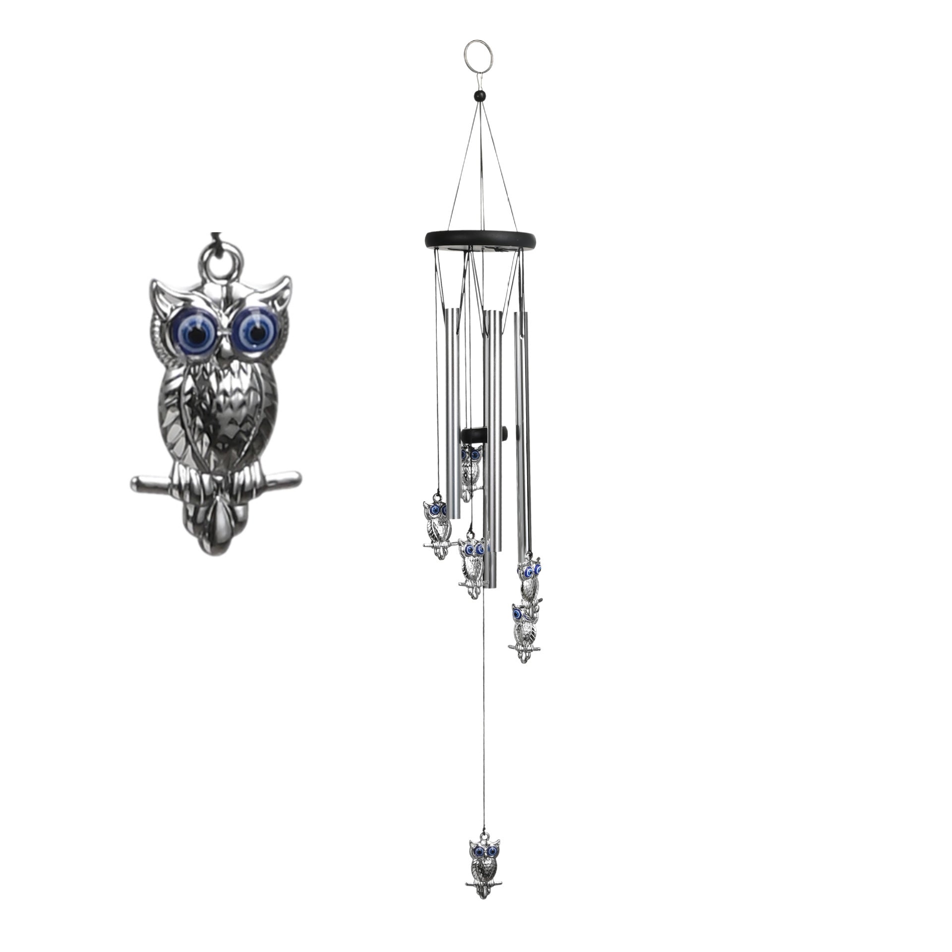 Devil's Eye Aluminum Wind Bell - Indoor & Garden Metal Wind Chime Decoration