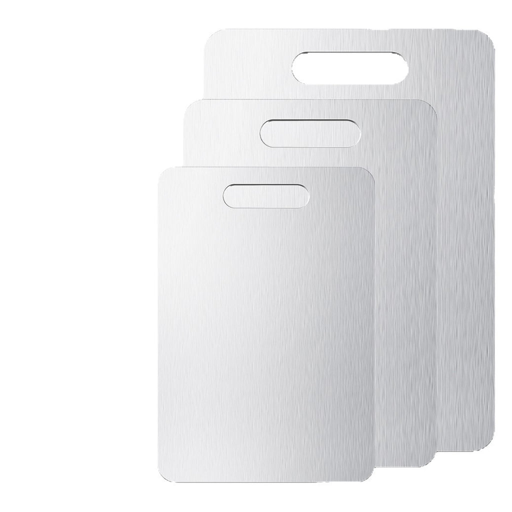 201 Stainless Steel Cutting Board - Thickened Anti-Mold Antibacterial Double-Sided Chopping Board