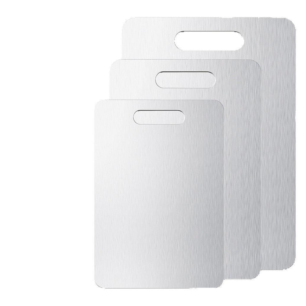 201 Stainless Steel Cutting Board - Thickened Anti-Mold Antibacterial Double-Sided Chopping Board