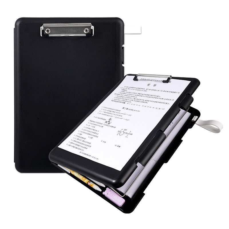 A4 folder paper material storage box student board clip writing pad multifunctional office file storage box