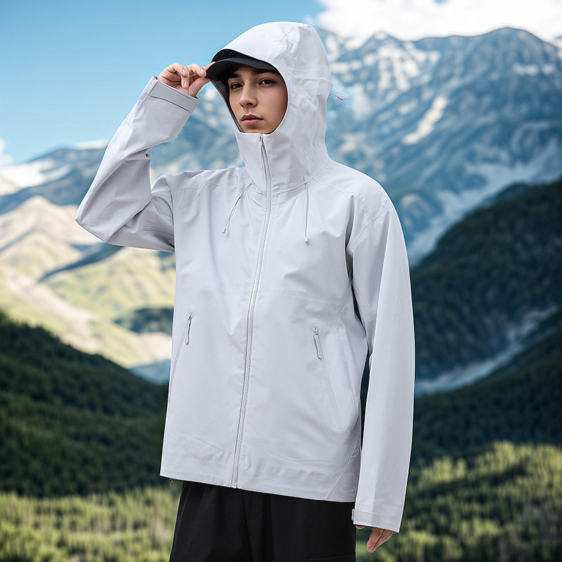 New Bird Home Outdoor Mountaineering Hard Shell Jacket Men's Three-proof Fabric Fashion Trendy Multi-color Optional Couple Jacket