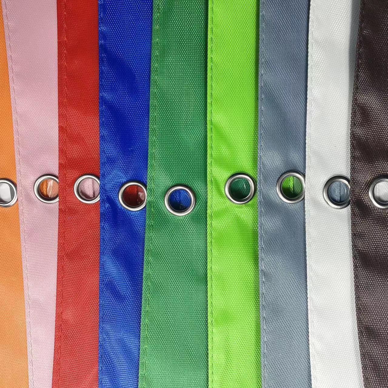 Large Capacity Oxford Cloth Pencil Case - 3-Hole Transparent Colorful Student Stationery Bag