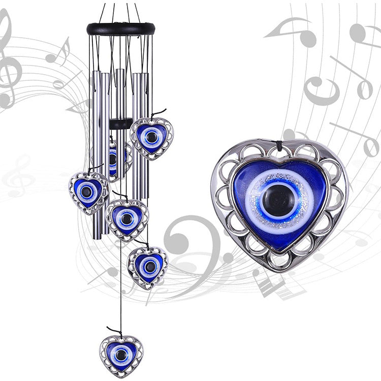 Devil's Eye Aluminum Wind Bell - Indoor & Garden Metal Wind Chime Decoration