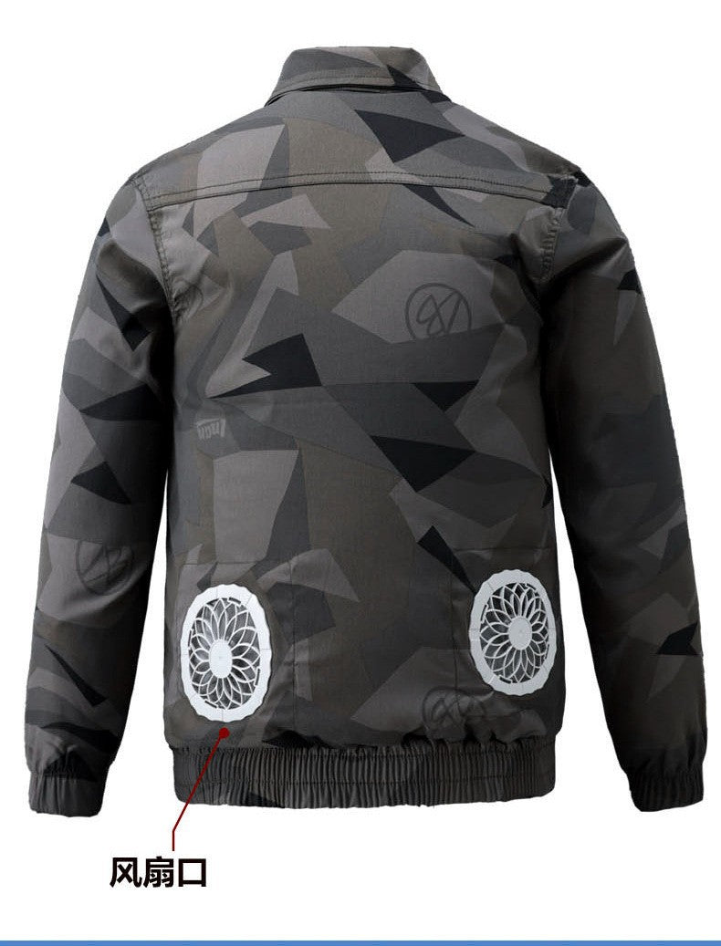Summer Cooling Air-Conditioned Clothing, Heatstroke Prevention and Cooling, Construction Site Workers' Labor Protection Workwear, Same Style Outdoor Welder Clothing for Men and Women