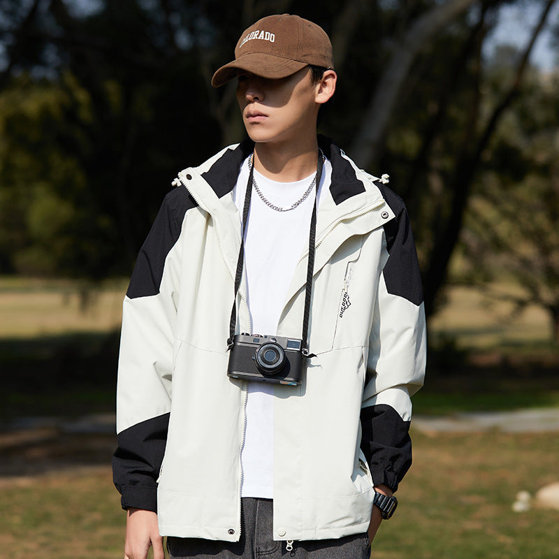 New Style Single Rustic Clothes Men's Windproof Waterproof Warm Jacket Couple's Mountaineering Outdoor Sports Leisure Sportswear