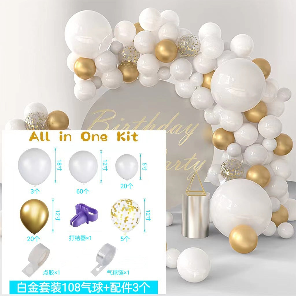 Pink Balloon Arch Garland Set - Birthday & Wedding Party Decoration Kit