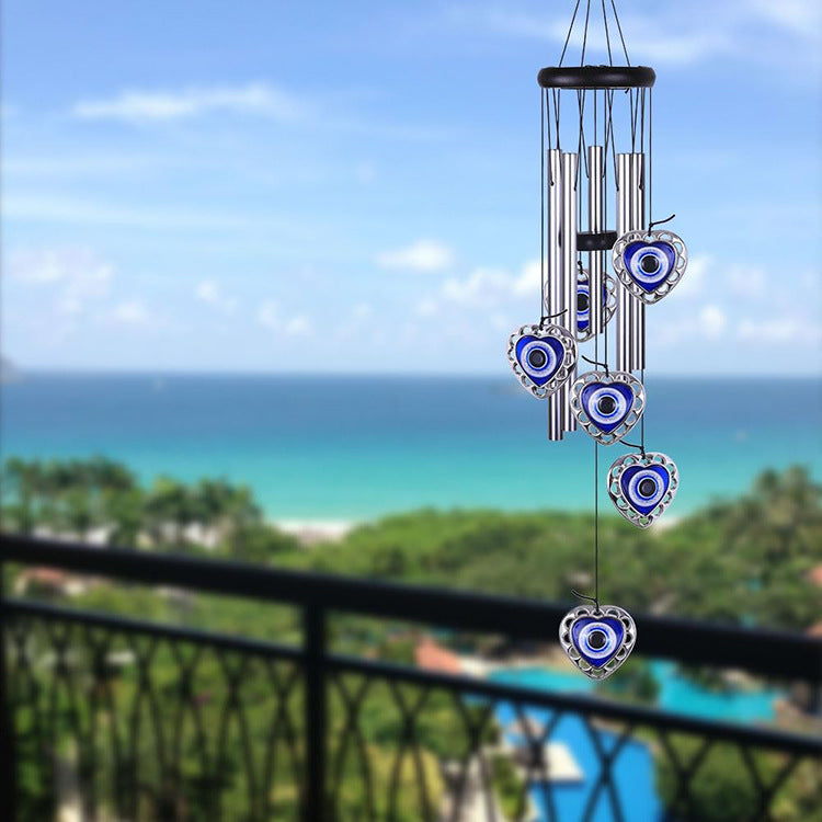 Devil's Eye Aluminum Wind Bell - Indoor & Garden Metal Wind Chime Decoration