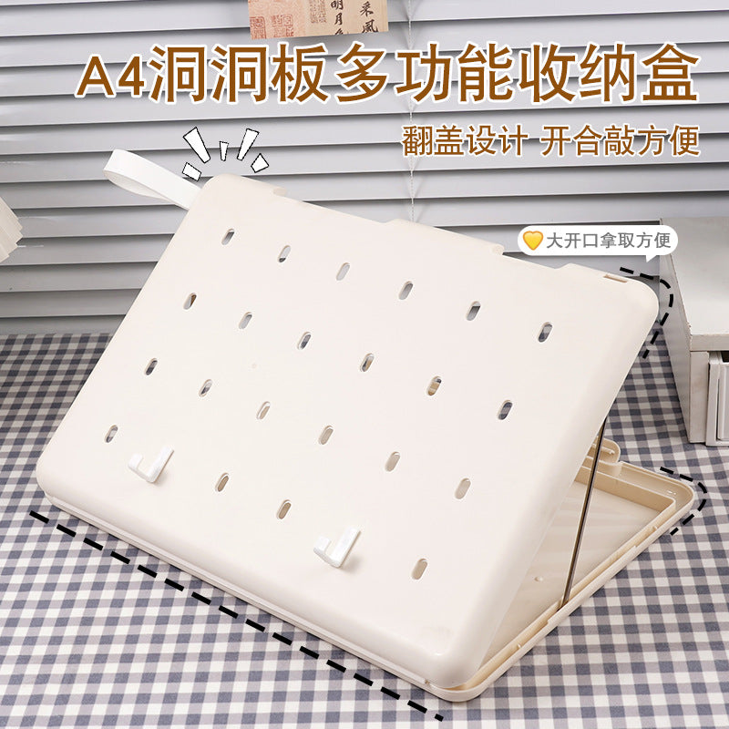 A4 folder paper material storage box student board clip writing pad multifunctional office file storage box