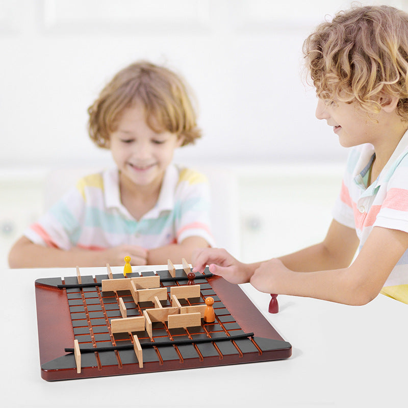 Step by Step Board Game Chess Chasing and Blocking Rabbit Besieged City Adult Student Parent-Child Educational Interactive Game Toy