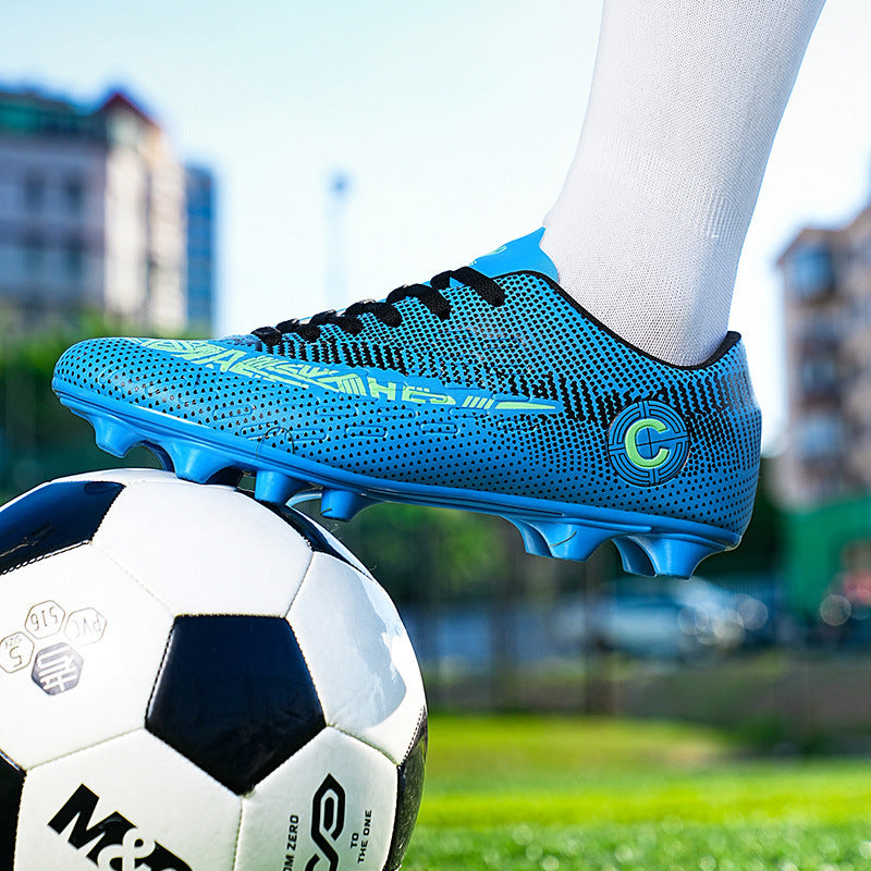 Low-Top Football Shoes - Long Broken Spike Training Shoes for Youth & Kids