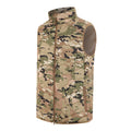 New Men's Vest for Autumn and Winter, Warm American Version, Military Tactical Camouflage, Outdoor Sports, Windproof with Zipper Pockets