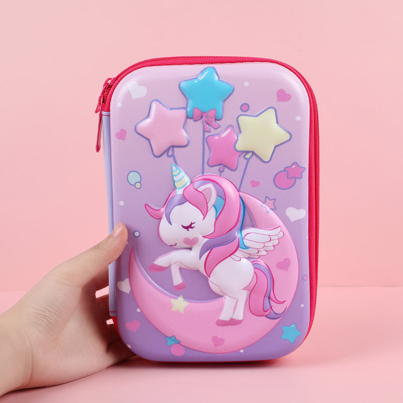 Eva Pencil Box 3D Stereo Large-Capacity Kidsren's Pencil Bag Multi-Functional Student Stationery Popular Pencil Box Waterproof