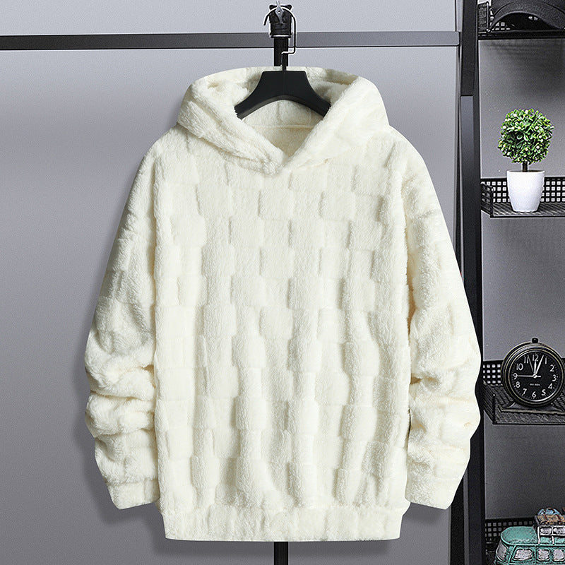 Amazon AliExpress Explosions Loose Hooded Sweatshirt Men's Winter Arctic Fleece Casual plus size Sweatshirt Home Jacket