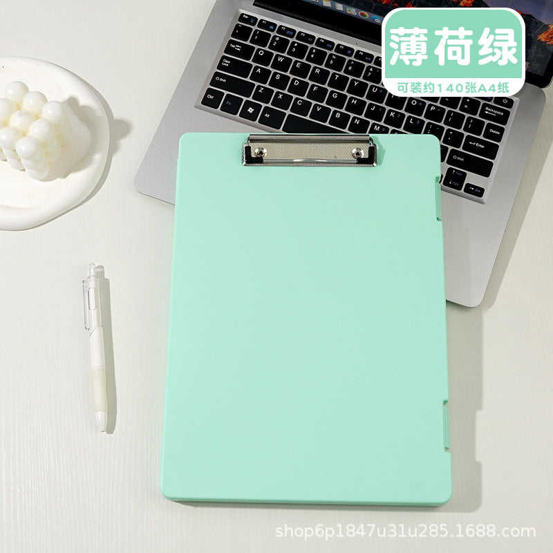 A4 folder paper material storage box student board clip writing pad multifunctional office file storage box