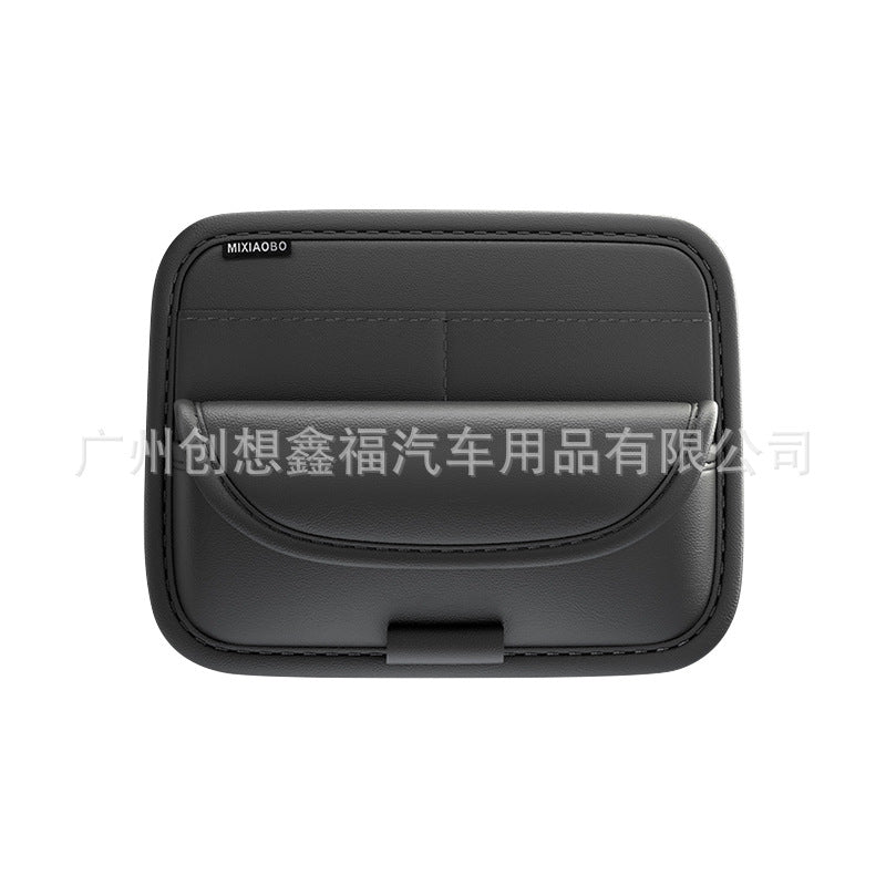 Car Sun Visor Glasses Holder Storage Artifact Multifunctional Card Bag Bill Storage Bag Car Glasses Frame Storage Bag