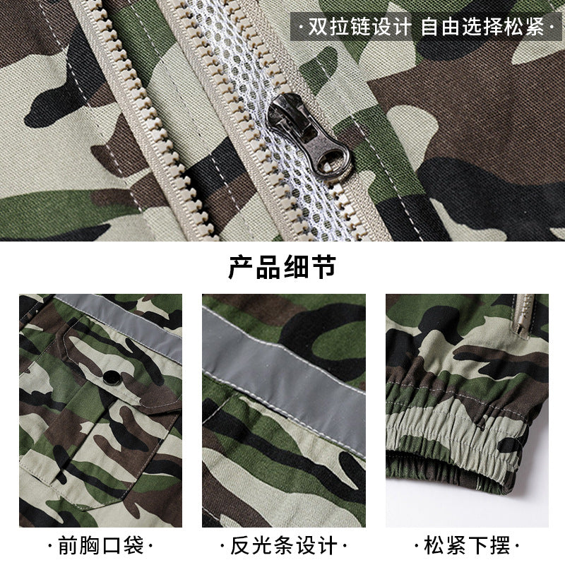 Summer Four-Fan Air-Conditioned Clothing Cooling and Refrigeration Reflective Sun Protection Clothing with Fan Outdoor Labor Protection Work Clothes