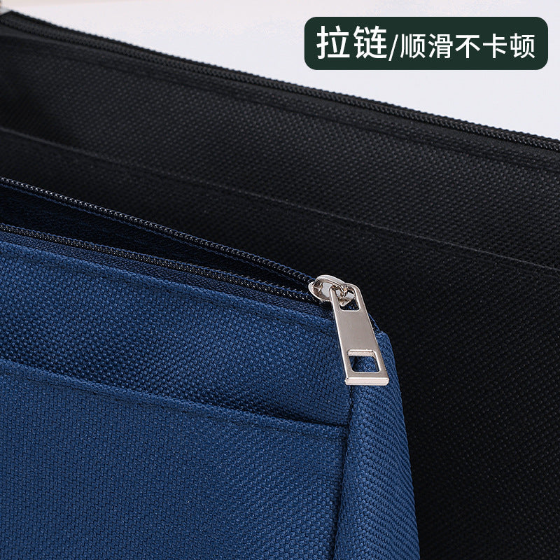 Oxford Cloth Pencil Case with Logo - Portable Stationery Bag for Students