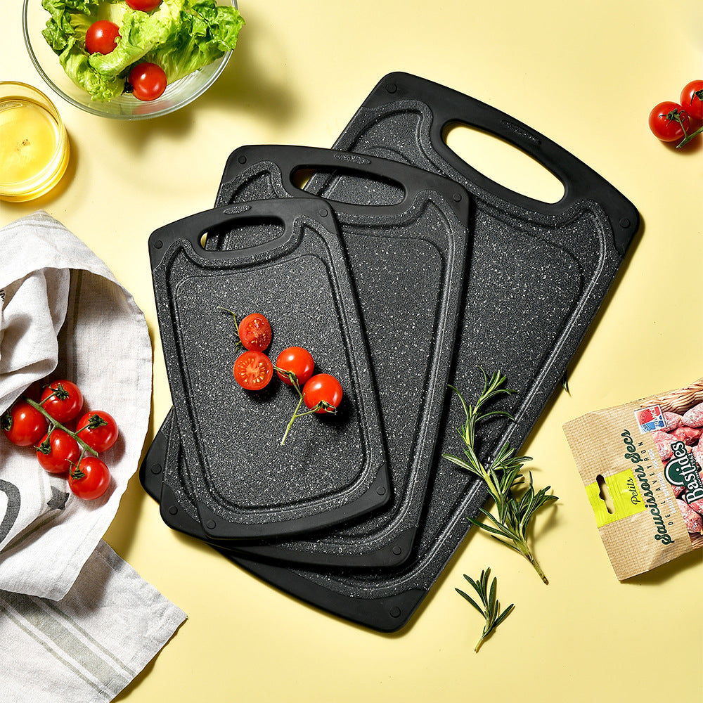 Wheat Straw Cutting Board Set - Multifunctional Double-Sided Kitchen Chopping Board (3-Pack)
