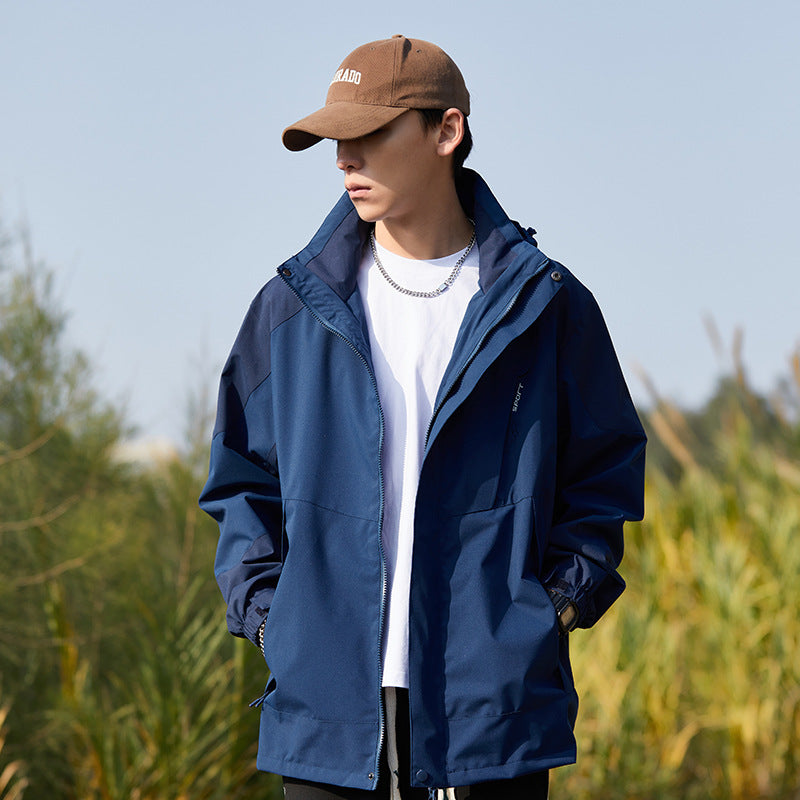 New Style Single Rustic Clothes Men's Windproof Waterproof Warm Jacket Couple's Mountaineering Outdoor Sports Leisure Sportswear