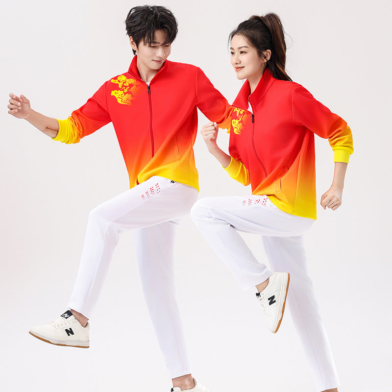 Walking Group Team Uniforms Badminton Women's and Men's Large Size Aerobics Performance Uniforms Sportswear Sports Games Sports Suits