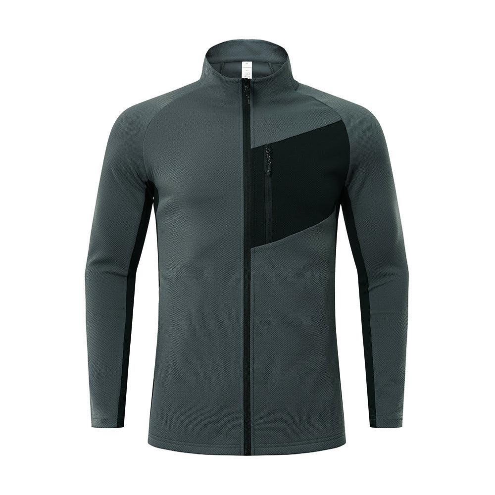 Autumn and winter bird home outdoor quick-drying sports jacket men's jacket stand collar loose long sleeve breathable casual zipper top