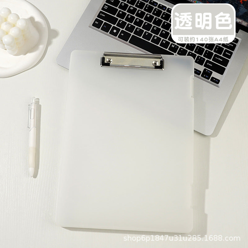 A4 folder paper material storage box student board clip writing pad multifunctional office file storage box