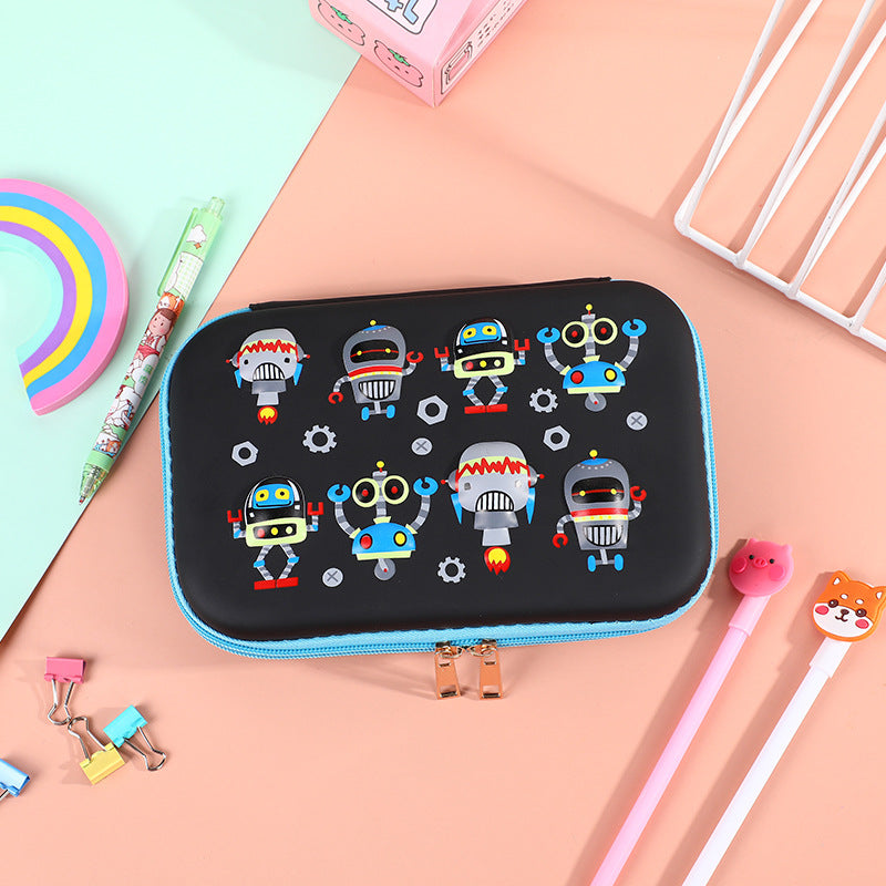 Student Cartoon Stationery Box Large Capacity Storage Box 3D Stationery Bag Cute Pencil Box Creative Pencil Bag