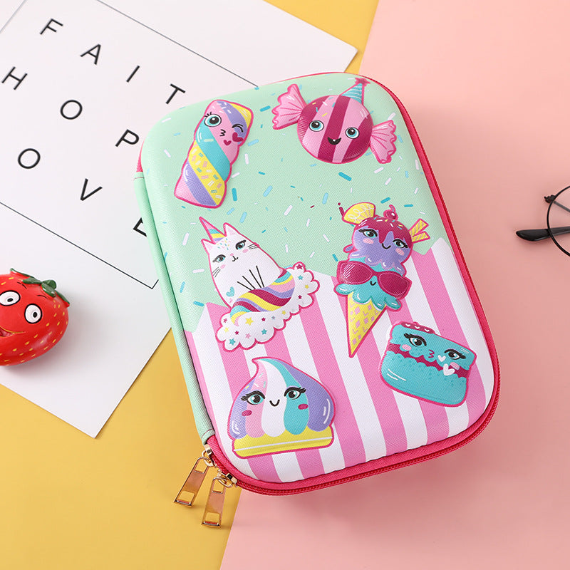Eva Pencil Box 3D Stereo Large-Capacity Kidsren's Pencil Bag Multi-Functional Student Stationery Popular Pencil Box Waterproof