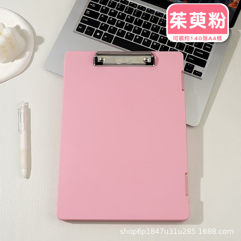 A4 folder paper material storage box student board clip writing pad multifunctional office file storage box