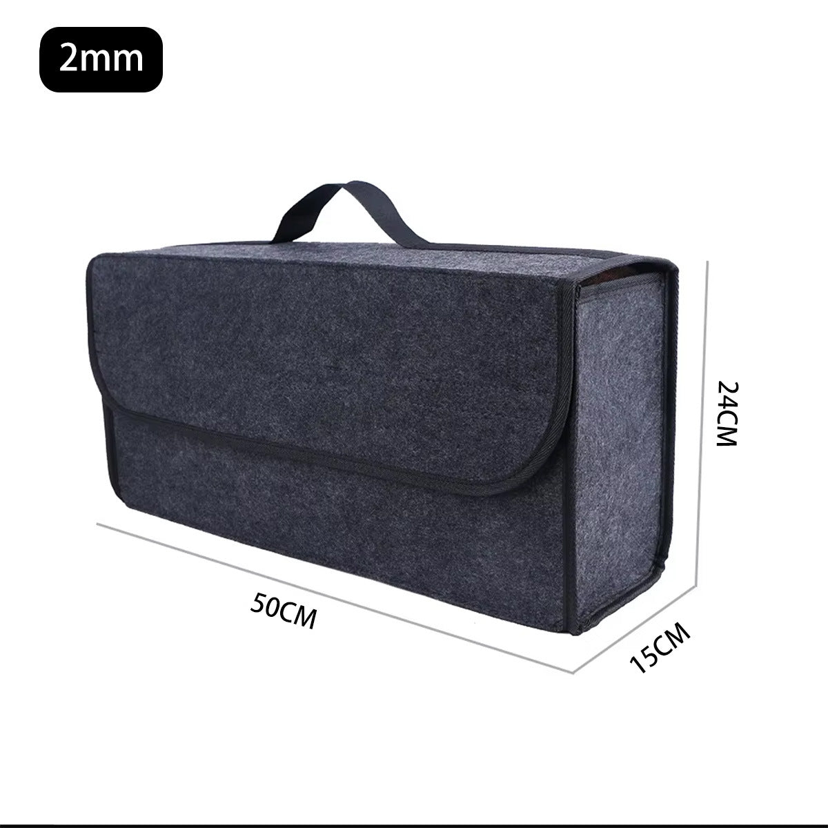 Foldable Car Trunk Storage Bag - Multi-Compartment Organizer Box