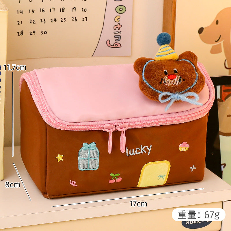 2026 New Style House Pencil Case for Junior High School Girls and Elementary School Students, High-Value Stationery Box for Girls, Large-Capacity Pencil Case