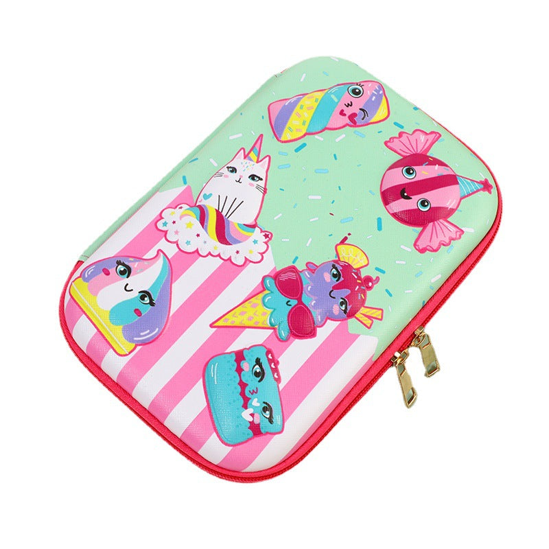 Student Cartoon Stationery Box Large Capacity Storage Box 3D Stationery Bag Cute Pencil Box Creative Pencil Bag