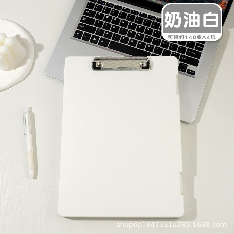 A4 folder paper material storage box student board clip writing pad multifunctional office file storage box