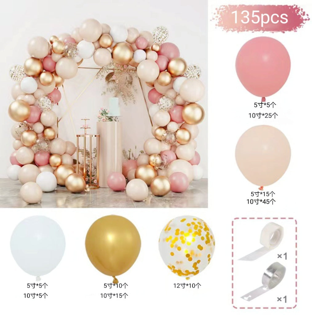 Pink Balloon Arch Garland Set - Birthday & Wedding Party Decoration Kit