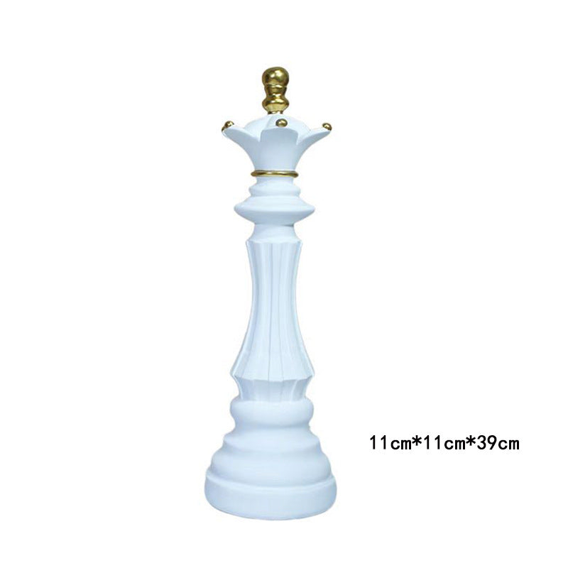 Creative home decoration chess resin decoration window home decoration black white chess ornaments