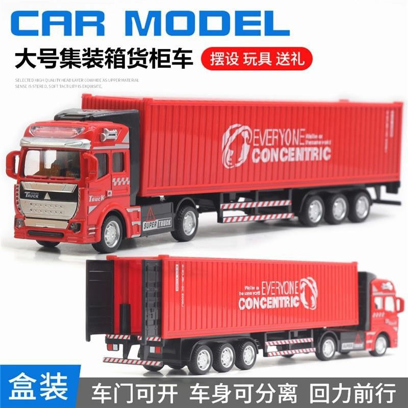 Alloy Pull Back Toy Cars Set - Fire Truck, Tank & Excavator for Kids