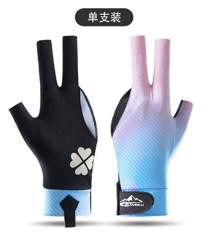 Billiards Gloves, Snooker Table Tennis Gloves, Breathable, Quick-Drying, Wear-Resistant, Comfortable, Non-Slip, Fingerless, Lightweight, Xinji Sun Protection Gloves