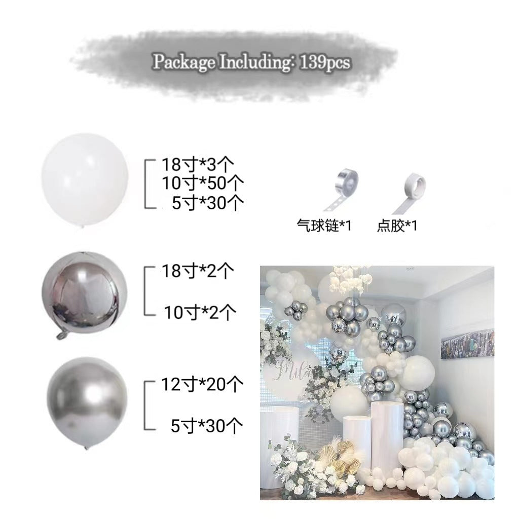 Pink Balloon Arch Garland Set - Birthday & Wedding Party Decoration Kit