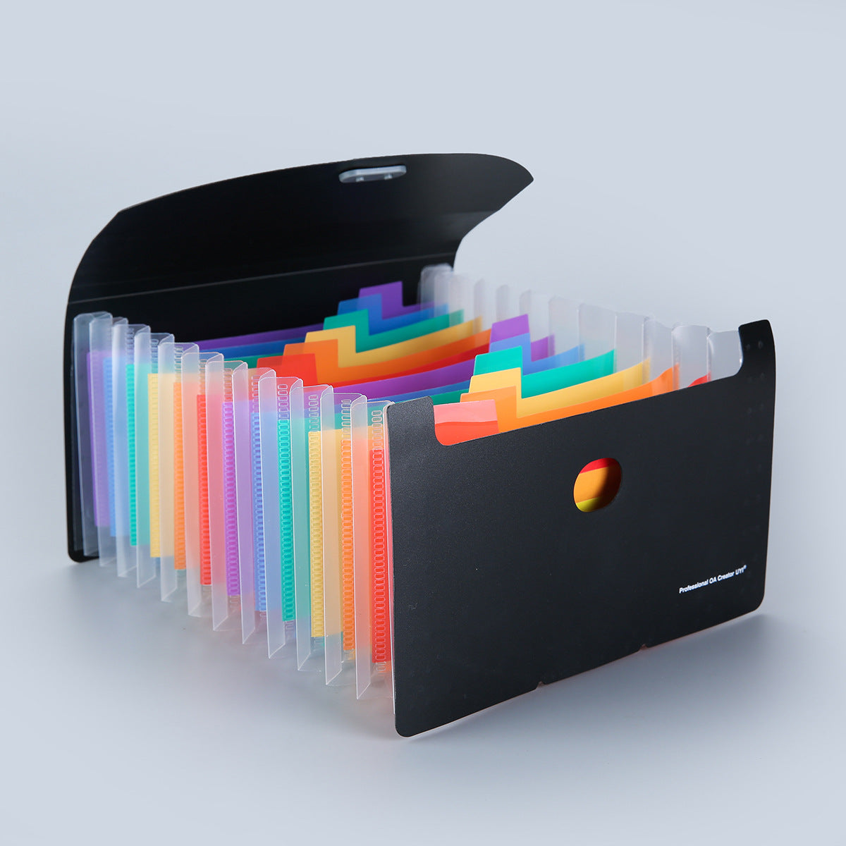 A6 Mini Rainbow Accordion File Folder - 13 Compartments Large Capacity Bill Holder