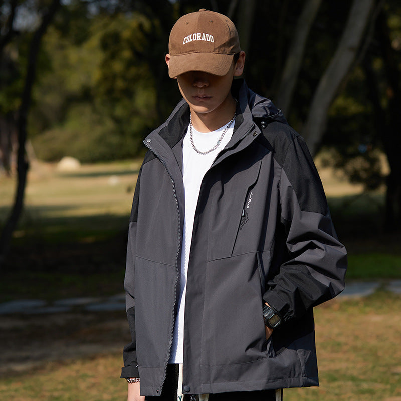 New Style Single Rustic Clothes Men's Windproof Waterproof Warm Jacket Couple's Mountaineering Outdoor Sports Leisure Sportswear